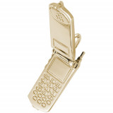 Rembrandt 14k Yellow Gold Flip Cell Phone Charm photo 2