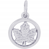Sterling Silver Maple Leaf Charm photo