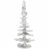 Rembrandt Sterling Silver Christmas Tree Charm photo