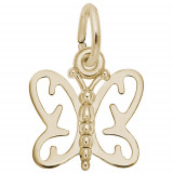 Rembrandt 14k Yellow Gold Butter Fly Charm photo