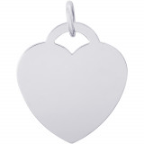 Sterling Silver Lare Heart - Classic  Charm photo