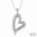 Ashi Diamonds Silver Heart Pendant photo
