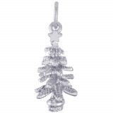 Sterling Silver Christmas Tree Charm photo