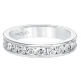 Artcarved Bridal Mounted with Side Stones Classic Eternity Diamond Anniversary Band 14K White Gold - 33-V50Q4W65-L.00 photo 2