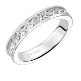 Artcarved Bridal Mounted with Side Stones Classic Eternity Diamond Anniversary Band 14K White Gold - 33-V50Q4W65-L.00 photo