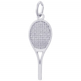 Sterling Silver Tennis Racquet Charm photo
