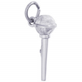 Sterling Silver Microphone Charm photo