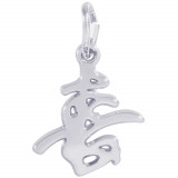 Sterling Silver Happiness Symbol Charm photo
