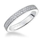 Artcarved Bridal Mounted with Side Stones Contemporary Eternity Diamond Anniversary Band 14K White Gold - 33-V91C4W65-L.00 photo