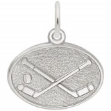 Rembrandt Sterling Silver Hockey Disc Charm photo
