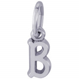 Sterling Silver Initial B Charm photo
