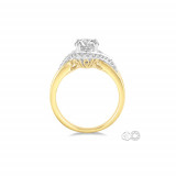 Ashi 14k Yellow Gold Round Diamond Semi Mount Engagement Ring photo 3