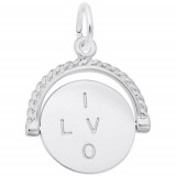 Rembrandt Sterling Silver -I Love You- Spinner Charm photo