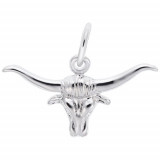 Rembrandt Sterling Silver Steer Charm photo