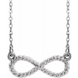 14K White Rope Infinity-Inspired 18 Necklace - 865616000P photo