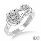 Ashi Diamonds Silver Infinity Ring photo
