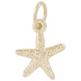 14k Gold Starfish Charm photo