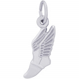 Sterling Silver Winged Shoe Charm photo