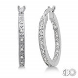 Ashi Diamonds Silver Hoop Earrings photo