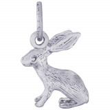 Sterling Silver Bunny Charm photo