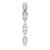 14K White 1/5 CTW Diamond Infinity-Inspired Anniversary Band - 123409600P photo 4