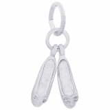 Sterling Silver Ballet Shoes Charm photo