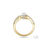 Ashi 14k Yellow Gold Round Cut Diamond Lovebright Engagement Ring photo 3