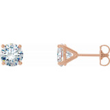 14K Rose 3/4 CTW Diamond 4-Prong Cocktail-Style Earrings - 297626050P photo