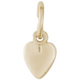 14k Gold Heart Charm photo