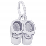 Sterling Silver Baby Shoes Charm photo
