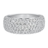 Artcarved Bridal Mounted with Side Stones Contemporary Diamond Anniversary Band 14K White Gold - 33-V9106W-L.00 photo 2