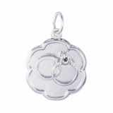 Sterling Silver Wedding Rings Disc Charm photo