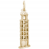 14k Gold Leaning Tower of Pisa Charm photo