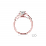 Ashi 14k Rose Gold Lovebright Round Cut Diamond Engagemen Ring photo 3