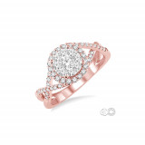 Ashi 14k Rose Gold Lovebright Round Cut Diamond Engagemen Ring photo