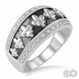 Ashi Diamonds Silver Fleur De Lis Ring photo