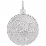 Rembrandt Sterling Silver Merry Christmas Charm photo