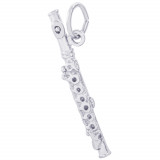 Sterling Silver Flute Charm photo
