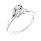 Artcarved Bridal Mounted with CZ Center Classic Solitaire Engagement Ring Kathleen 14K White Gold - 31-V740ERW-E.00 photo