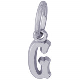 Sterling Silver Initial G Charm photo