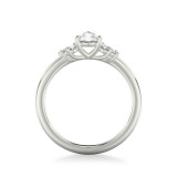 Artcarved Bridal Mounted Mined Live Center Contemporary Diamond Engagement Ring 14K White Gold - 31-V1020DVW-E.00 photo 3