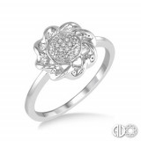 Ashi Diamonds Silver Twisted Ring photo