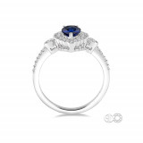 Ashi 14k White Gold Pear Shaped Diamond Engagement Ring photo 3