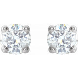 14K White 1/5 CTW Diamond Earrings - 187460049P photo 2
