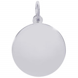 Sterling Silver Class Disc Charm photo