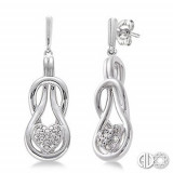 Ashi Diamonds Silver Infinity Heart Earrings photo