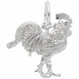 Rembrandt Sterling Silver Rooster Charm photo
