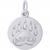 Sterling Silver Aspen Bear Paw Print photo