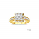 Ashi 14k Yellow Gold Diamond Lovebright Engagement Ring photo 2