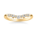 Artcarved Bridal Mounted with Side Stones Contemporary Diamond Wedding Band 14K Yellow Gold - 31-V1020Y-L.00 photo 2